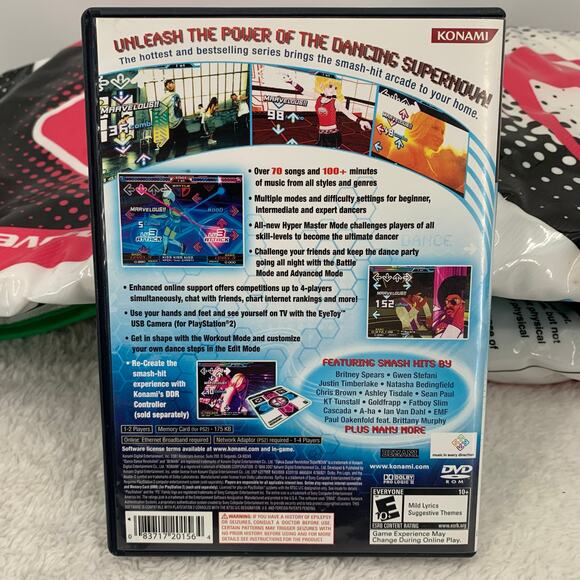 PS2 Dance Dance Revolution Supernova 2 & Konami Dance Mat Playstation 2 Tested - Picture 3 of 16